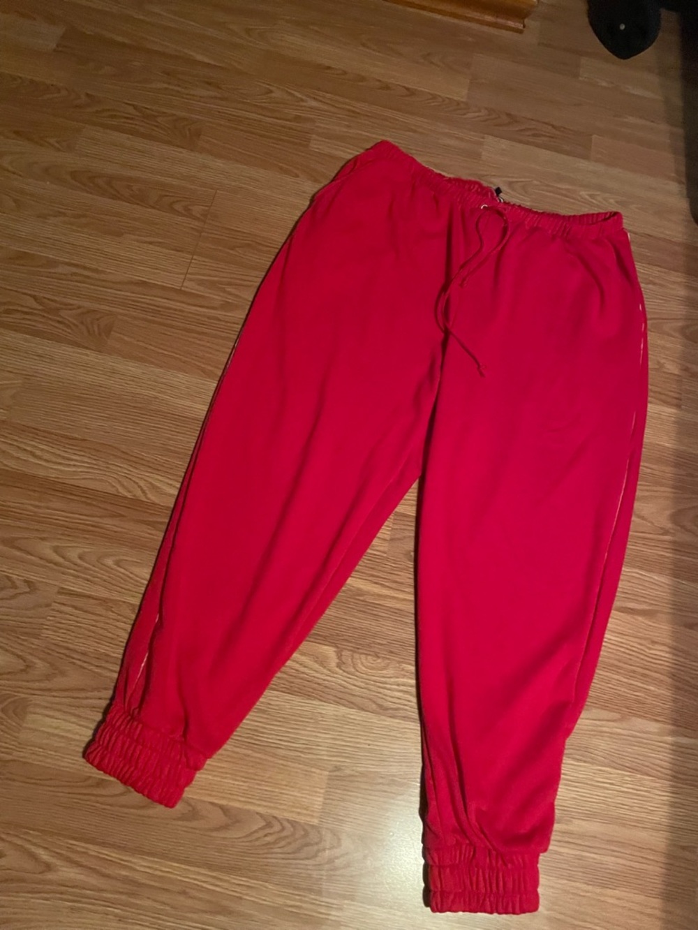 Red Drawstring Jogger Sweatpants